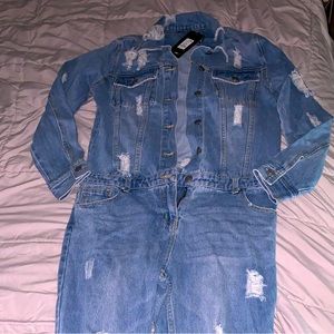 Fashion Nova Denim Jumpsuit